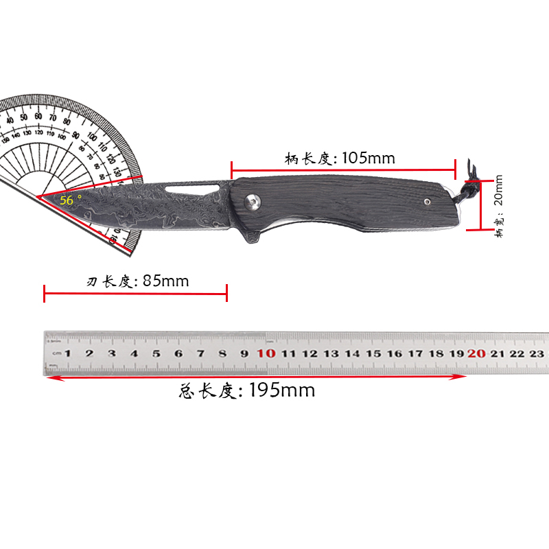 Fishing Equipment Kitchener - Yeni 8cr13MOV çelik gövdeli abanoz saplı