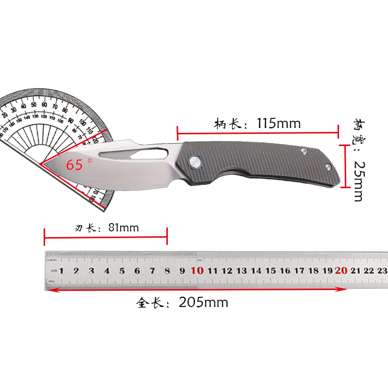 Fishing Equipment Kitchener - Yeni titanyum alaşımlı saplı M390 çelik