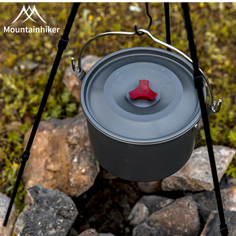 Fishing Equipment Kitchener - MOUNTAINHIKER 4L kamp asılı Pot tencere