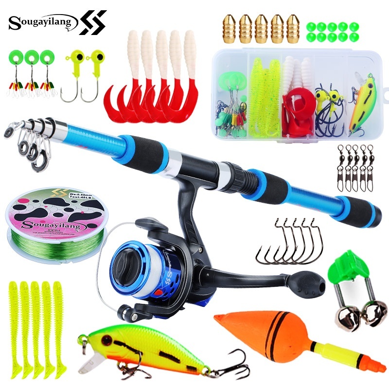 Fishing Equipment Online - Sougayilang Çocuklar olta kamışı Seti Tam