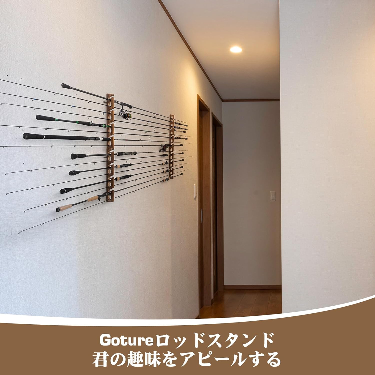 Goture Ahşap Olta Tutucu 8 Del - Fishing Equipment Holder incelemesi ve fiyatı