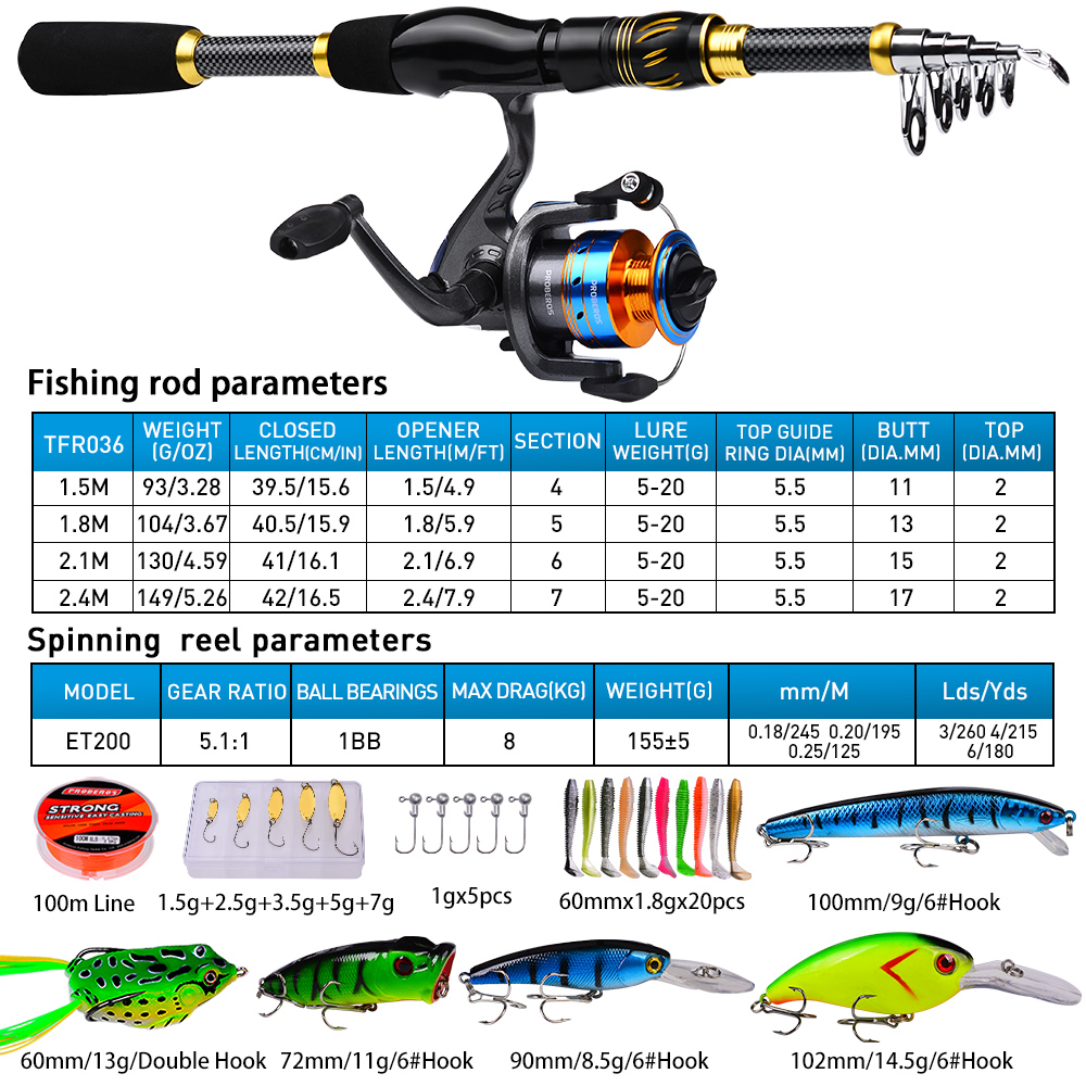 PROBEROS 1.5m-2.4m olta ve mak - Fishing Equipment Online incelemesi ve fiyatı