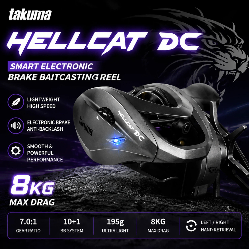 HELLCAT DC Baitcasting Makaras - Electric Fishing Reel incelemesi ve fiyatı