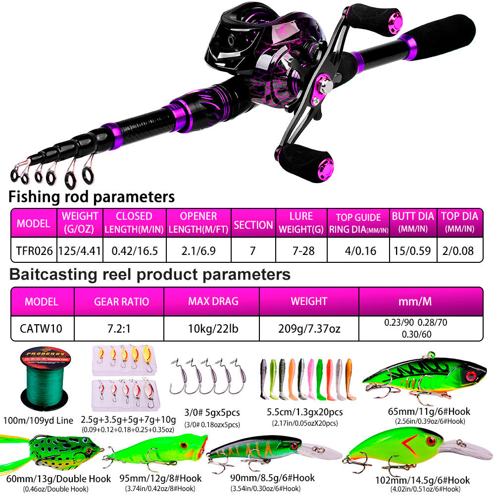 PROBEROS 2.1 m Baitcasting/İpl - Fishing Equipment Online incelemesi ve fiyatı