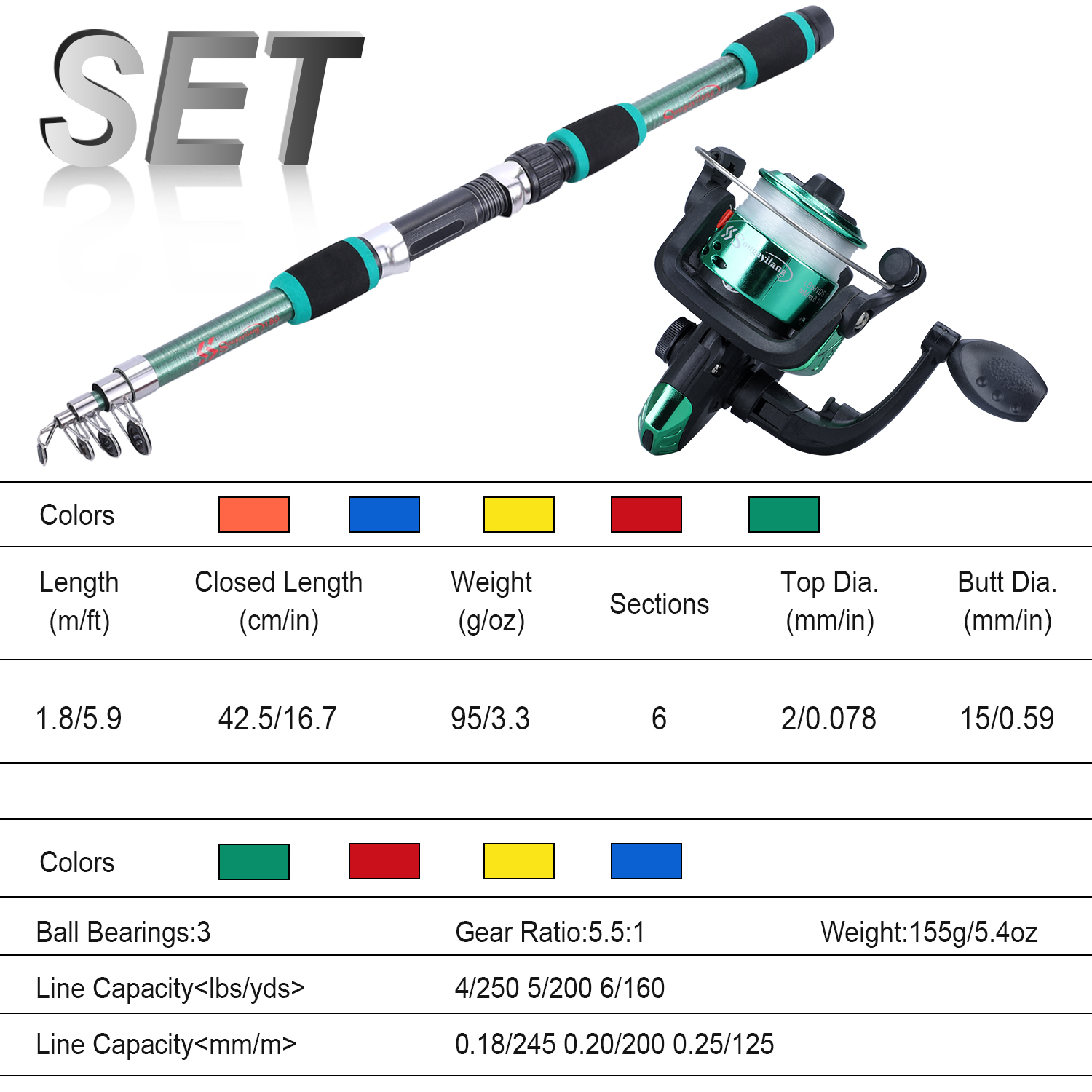Sougayilang Teleskopik Olta ve - Fishing Equipment Online incelemesi ve fiyatı
